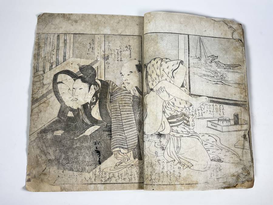 87kf64 綿本 日本画 春画 画集 ・絵画・枕絵・艶画・美人画