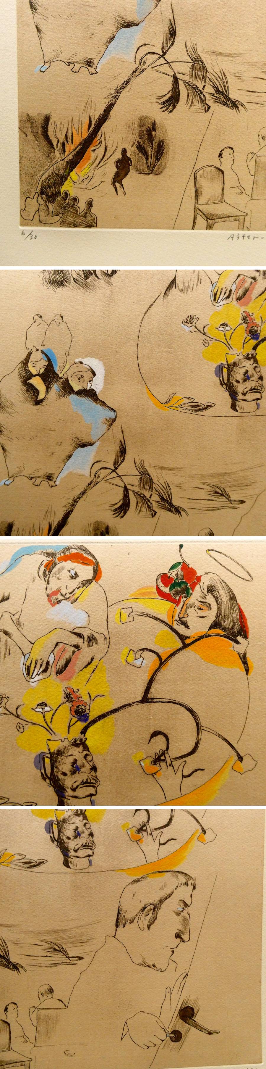 山本容子 【SHE（Folklorより）】1990年 手彩色 山本容子 【SHE（Folklorより）】1990年 手彩色 山本容子 【SHE