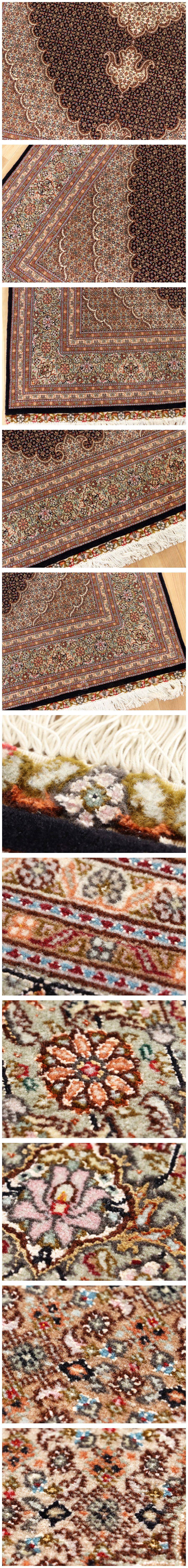 定番の冬ギフト 手織り絨毯 シルク＆ウール タブリーズ産 最高峰